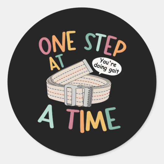 Sticker Rond Vous Faites Gait Physique Thérapiste Pt Appréciat (Devant)