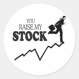 STICKER ROND VOUS FAITES MONTER MON COURS EN BOURSE