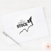 STICKER ROND VOUS FAITES MONTER MON COURS EN BOURSE (Enveloppe)