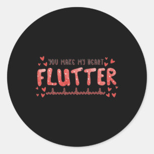 Sticker Rond Vous faites palpiter mon cœur Infirmière cardiaque