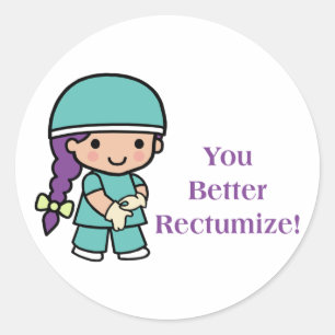 Sticker Rond Vous feriez mieux de retomber