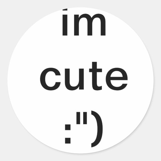 Sticker Rond Vous le savez (Devant)