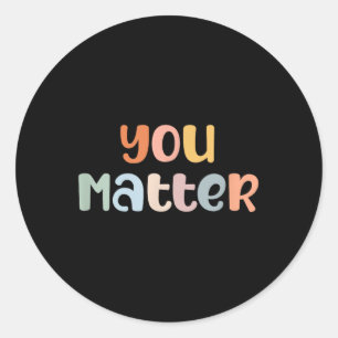 Sticker Rond Vous Maladie de sensibilisation à la santé mentale