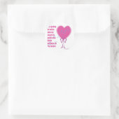Sticker Rond Vous me manquerez (Sac)