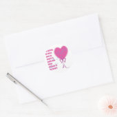 Sticker Rond Vous me manquerez (Enveloppe)