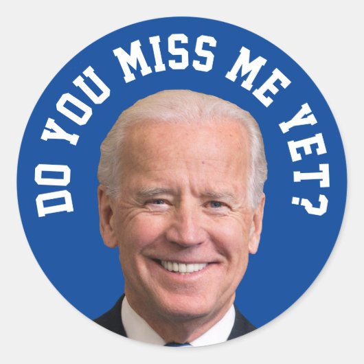 Sticker Rond Vous Mlle Joe Biden ? (Devant)
