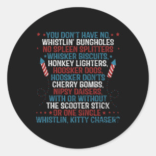 Sticker Rond Vous N'avez Pas De Trous De Sifflement Drôle 4 Jui