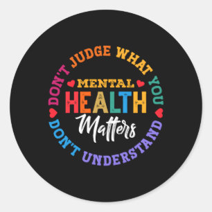 Sticker Rond Vous Ne Comprenez Pas Tal Santé Sensibilisation Gr