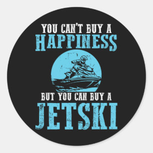 Sticker Rond Vous ne pouvez pas acheter un bonheur Water Sports