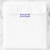 Sticker Rond Vous ne tirez pas pour tuer ; (Sac)