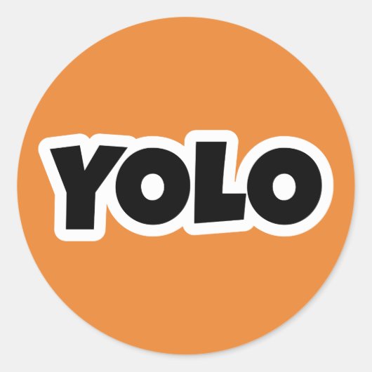 Sticker Rond Vous ne vivez qu'une fois (Devant)