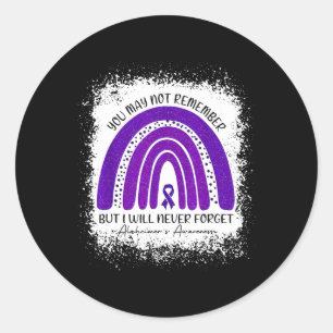 Sticker Rond Vous Ne Vous Souvenez Peut-Être Pas, Mais Je N'Oub