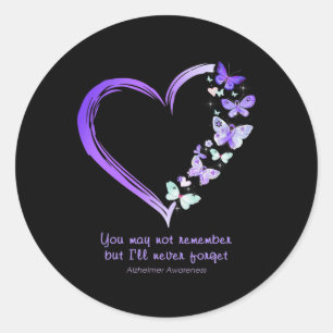 Sticker Rond Vous ne vous souvenez peut-être pas, mais je n'oub