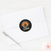 Sticker Rond Vous N'Êtes Jamais Trop Ancien Pour Le Canoë (Enveloppe)