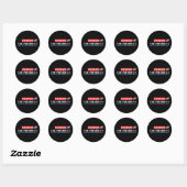 Sticker Rond Vous n'êtes pas le président - Déclaration anti-Tr (Feuille)