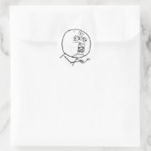 Sticker Rond Vous pas de rage face comique lol rofl (Sac)
