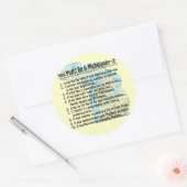 Sticker Rond Vous pourriez être un Michigander si : (Enveloppe)