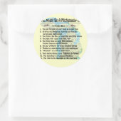 Sticker Rond Vous Pourriez Être Un Michigander Si : (Sac)