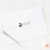 Sticker Rond Vous pouvez dire que je suis un rêveur (Enveloppe)