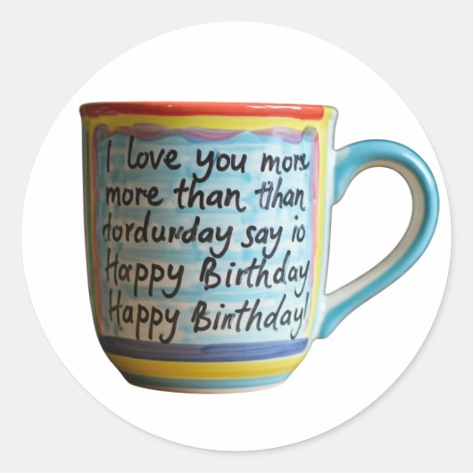 Sticker Rond Vous pouvez également combiner des éléments de ces (Devant)