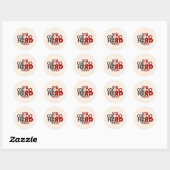 Sticker Rond vous pouvez faire des choses difficiles (Feuille)