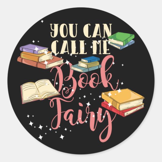 Sticker Rond Vous Pouvez M'Appeler Réserver Fairy Nerd (Devant)