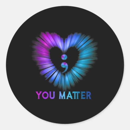 Sticker Rond Vous Problème Aucune Histoire Ne Devrait Se Termin (Devant)