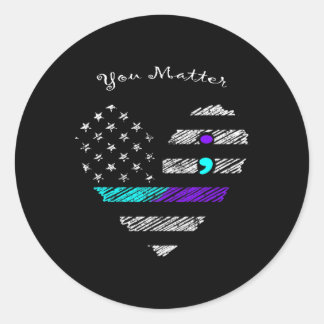 Sticker Rond Vous Problème Prévention Suicide Sensibilisation S