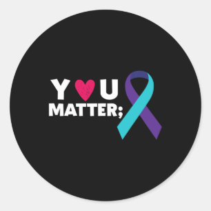 Sticker Rond Vous Problème Prévention Suicide Sensibilisation T