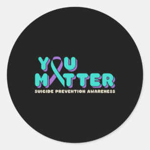 Sticker Rond Vous Problème Prévention Suicide Sensibilisation T