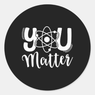 Sticker Rond Vous Professeur de Sciences Problème Chimie Biolog