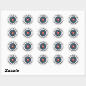 Sticker Rond Vous Rock My World Round and Round (Feuille)