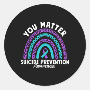 Sticker Rond Vous Sensibilisation à la prévention du suicide Tu