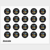Sticker Rond Vous Snooze Vous Bruise Paintball Jeune (Feuille)