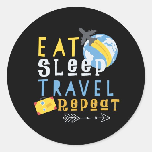 Sticker Rond Voyage (Devant)