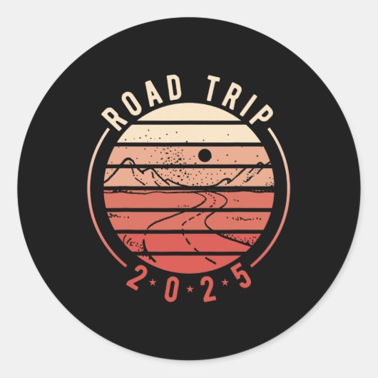 Sticker Rond Voyage 2025 2 (Devant)