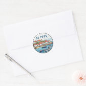 Sticker Rond Voyage à St. Ives Cornwall Angleterre (Enveloppe)