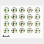 Sticker Rond Voyage d'amour éternel (Feuille)