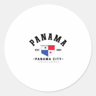 Sticker Rond Voyage de famille à Panama Cadeau de Panama