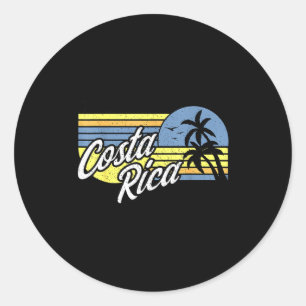 Sticker Rond Voyage de filles au Costa Rica correspondance drôl