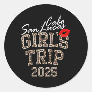 Sticker Rond Voyage de filles Cabo San Lucas 2025 FEMMES Weeken