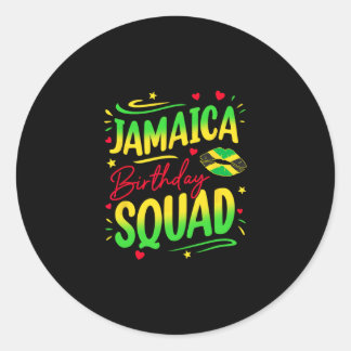 Sticker Rond Voyage de filles de l'équipe d'anniversaire en Jam