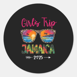 Sticker Rond Voyage de filles en Jamaïque 2025 Week-end d'été V