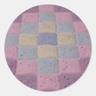 Sticker Rond Voyage de points de crochet autour du monde