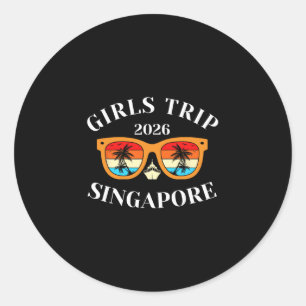 Sticker Rond Voyage entre filles 2026 Singapour Spring Break 20