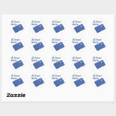 Sticker Rond Voyager dans le monde (Feuille)