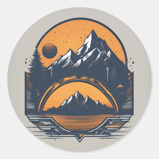 Sticker Rond Voyager intelligent (Devant)