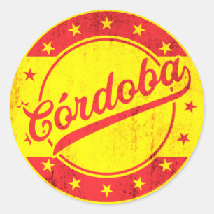 Sticker Rond Voyageur mondial - Cordoue, Espagne