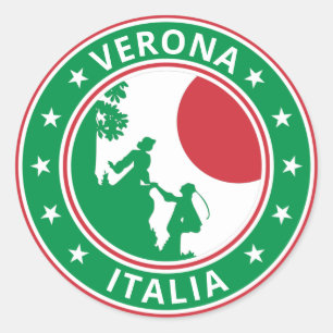 Sticker Rond Voyageur mondial - Vérone, Italie T-shirt