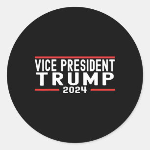 Sticker Rond Vp Trump Funny Biden Election Vp Trump 2024 1